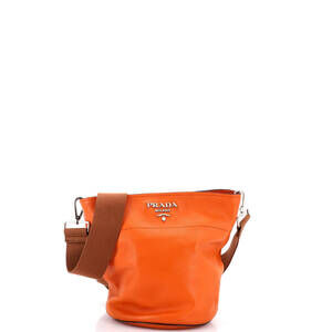 Prada Small Bucket Messenger Bag Vitello Daino